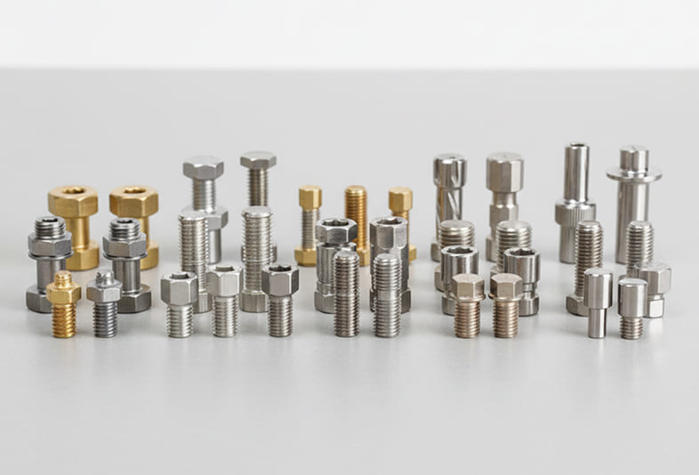 一般ネジ部品,金属切削加工会社,精密切削加工